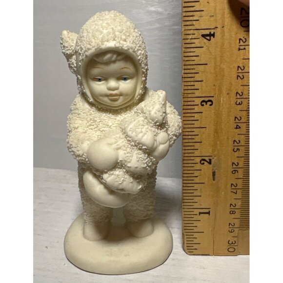 Dept 56 Snowbabies Figurine We'll Plant The Starry Pine Baby Angel Christmas - Picture 5 of 7